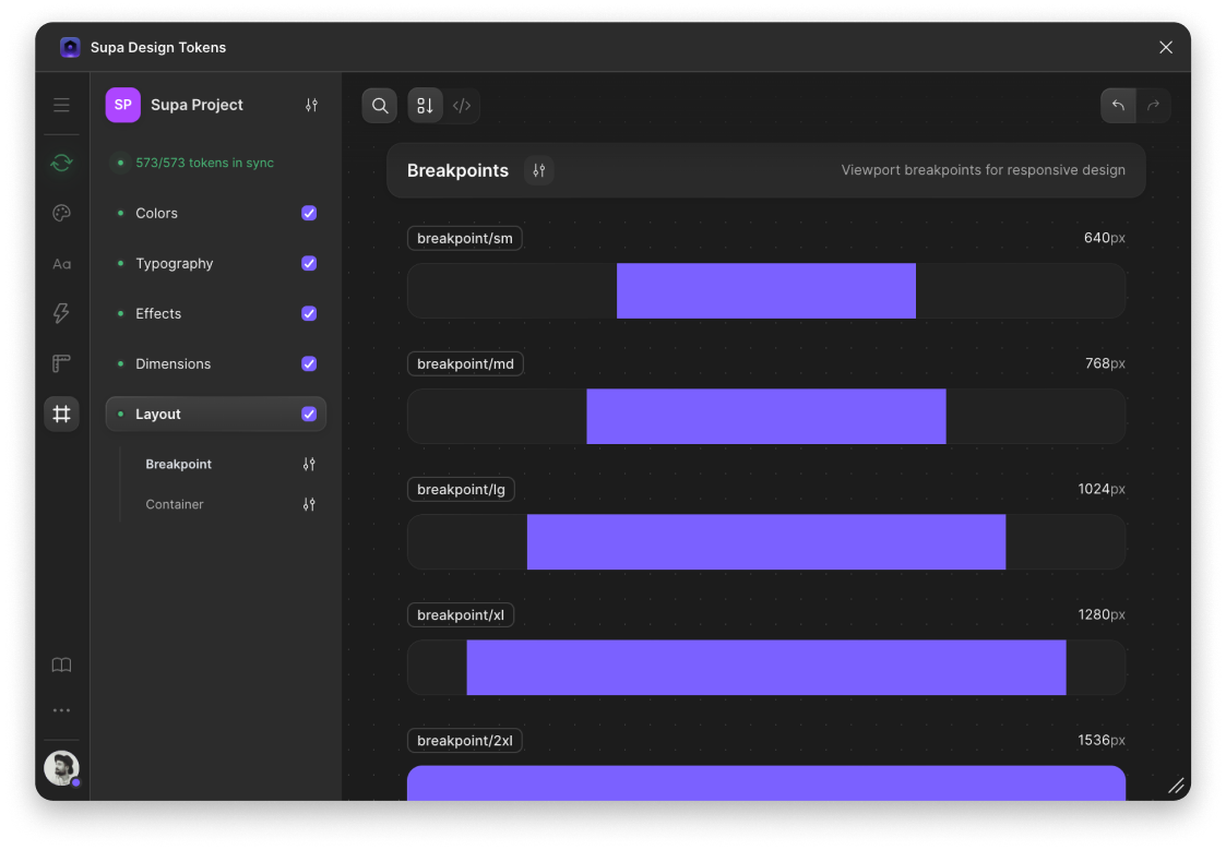 Layout interface